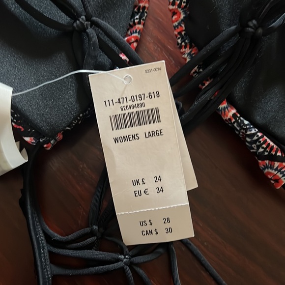 Women’s abercrombie & fitch bikini, boho, strappy small bottoms, large top - Picture 7 of 7